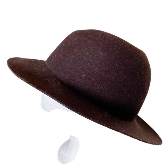 🤎 GAP 100% Wool Fedora Hat – Chocolate Brown (Size S/M) - Picture 3 of 10